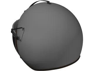 USAF P-4B Flight Helmet 3D Model preview