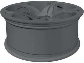 Wheel 17x7 3D Model preview