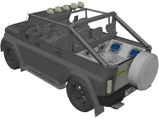 UAZ [Tuned] 3D Model preview