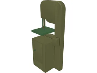 Wood Band Saw 20 in. 3D Model preview