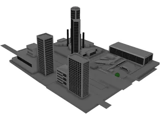 Detroit Tunnel 3D Model preview