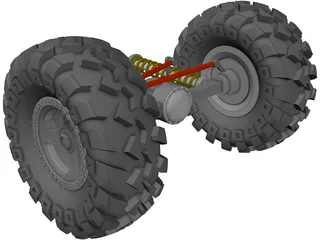 Rockwell Axle 2 1/2 ton 3D Model preview