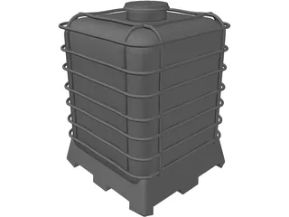 IBC Chemical Bin 3D Model preview