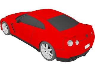 Nissan GT-R (2008) 3D Model preview