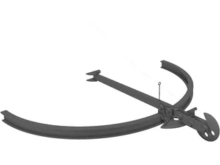 Tug Boat Towing Hook 3D Model preview