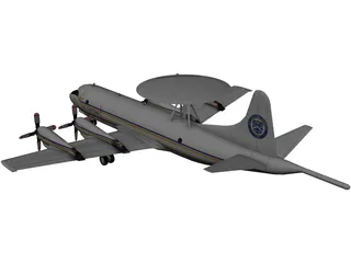 Lockheed P-3 Orion US Customs 3D Model preview