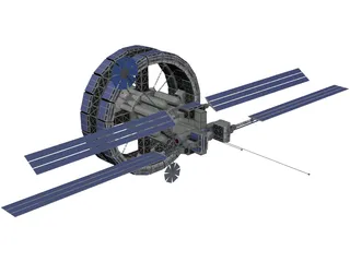 Freedom V Space Station 3D Model preview