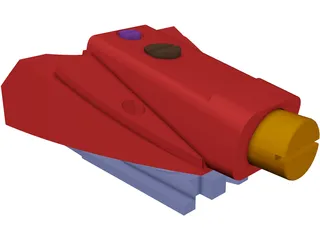 Ski Binding Toe 3D Model preview