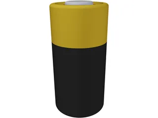 Duracell Battery 6V 3D Model preview