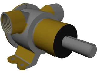 Self Primed Pump 3D Model preview