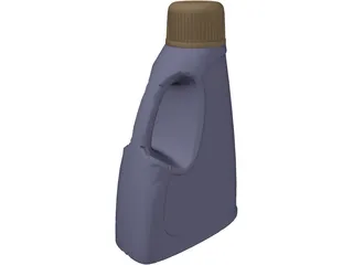 Detergent Bottle 3D Model preview