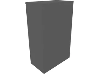 Upright Dresser 3D Model preview