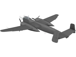 Heinkel He 219 A-0 3D Model preview
