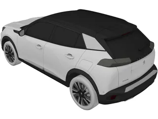 Peugeot 2008 GT-Line (2020) 3D Model preview