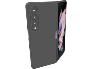 Samsung Galaxy Z Fold 3 3D Model preview