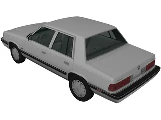 Dodge Aries K Sedan (1988) 3D Model preview