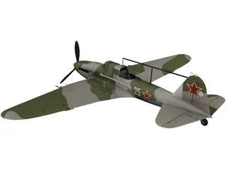 IL-2M Avenger 3D Model preview