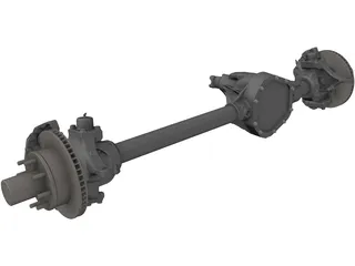 Dana 60 HP Axle 3D Model preview