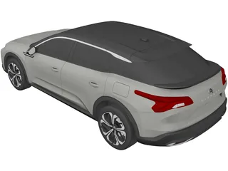 Citroen C5 X (2022) 3D Model preview