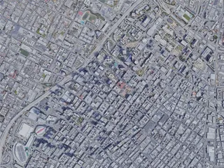Los Angeles City, USA (2021) 3D Model preview