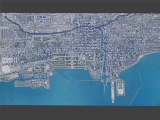 Chicago City, USA (2021) 3D Model preview