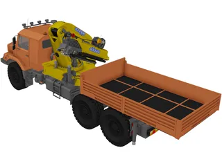 Mercedes-Benz Zetros 6x6 Sattel 3D Model preview