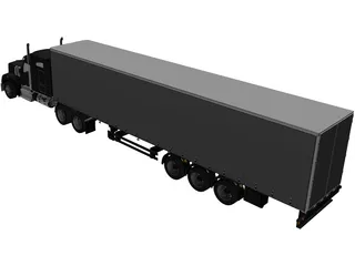 Kenworth W990 3D Model preview