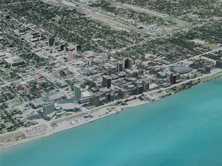 Windsor City, Canada (2021) 3D Model preview