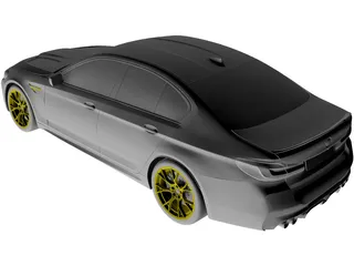 BMW M5 CS (2022) 3D Model preview
