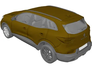 Renault Kadjar 3D Model preview