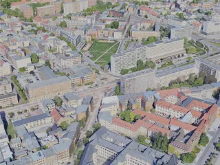 Halle (Saale) City, Germany (2021) 3D Model preview