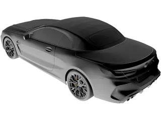 BMW M8 Competition Cabrio (2020) 3D Model preview