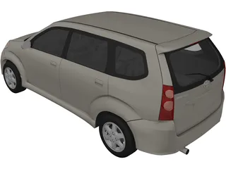 Toyota Avanza (2006) 3D Model preview