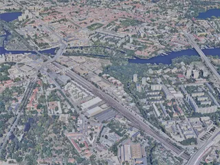 Potsdam City, Germany (2021) 3D Model preview