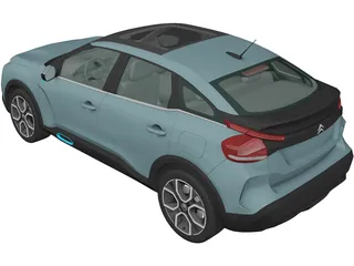 Citroen E-C4 (2020) 3D Model preview