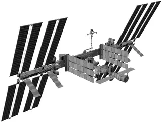 International Space Station 3D Model preview