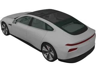 Xpeng P7 (2020) 3D Model preview