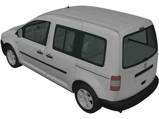 Volkswagen Caddy (2004) 3D Model preview