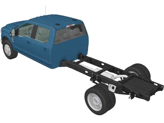 Ford F-550 Super Duty Crew Cab (2020) 3D Model preview