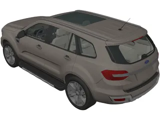 Ford Everest (2016) 3D Model preview