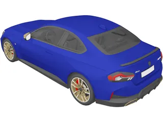BMW M240i Coupe [G42] (2022) 3D Model preview