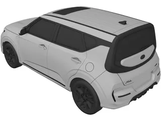 Kia Soul (2022) 3D Model preview