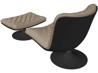 Baxter Marilyn Chair 3D Model preview