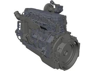 Cummins QSB-6.7 Engine 3D Model preview