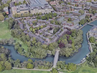 Oxford City, UK (2022) 3D Model preview