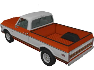 Chevrolet C10 Cheyenne (1971) 3D Model preview