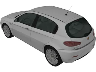 Alfa Romeo 147 (2009) 3D Model preview