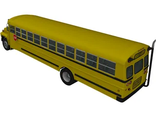 Ford B-700 Thomas Conventional School Bus (1984) 3D Model preview