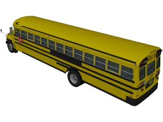 GMC B-Series School Bus (2000) 3D Model preview