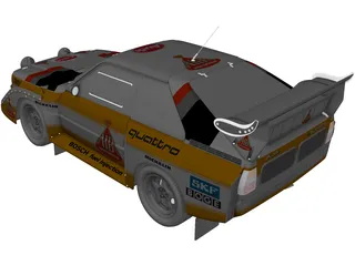 Audi Quattro Sport S1 (1985) 3D Model preview